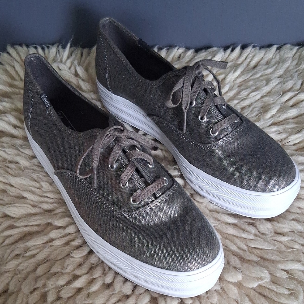 Keds Pewter Shimmer Sneakers